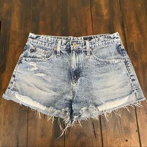 AG Adriano Goldschmied Sadie High Rise Denim Shorts